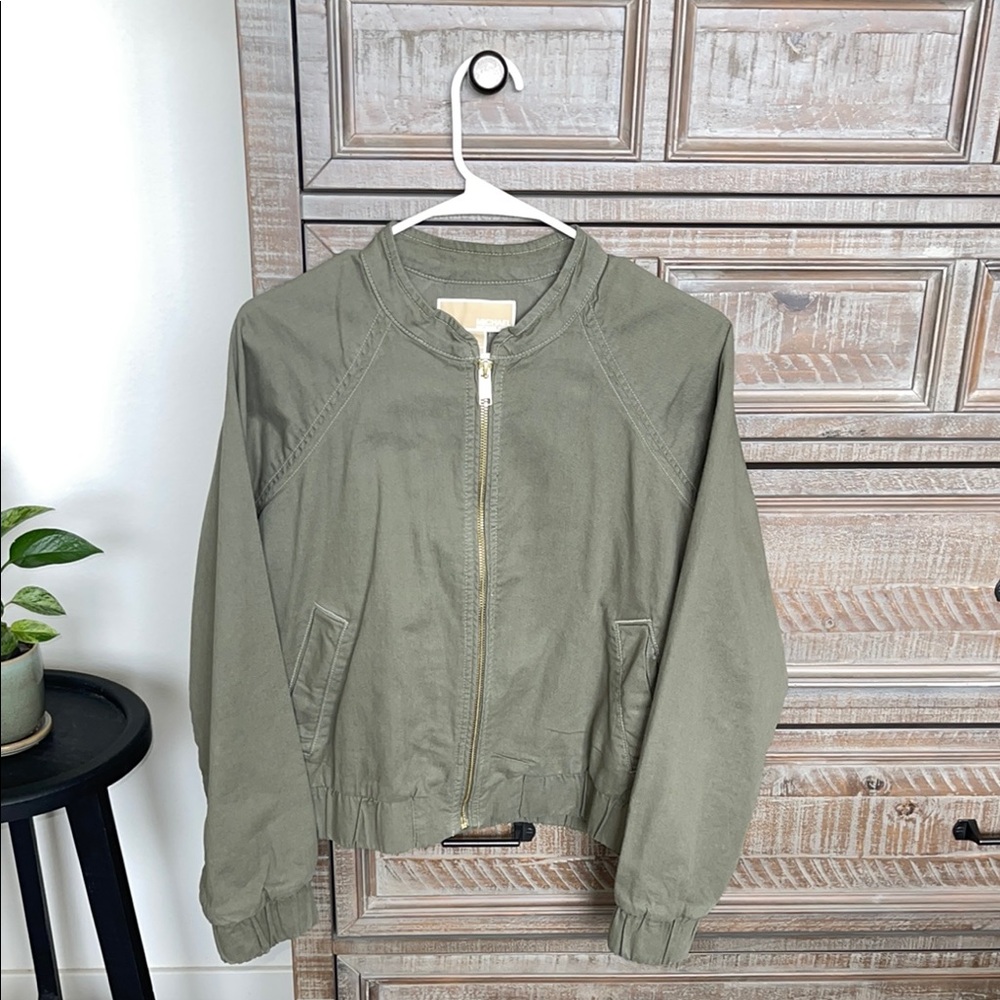 Michael Kors Olive Bomber Jacket
